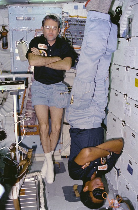 sleeping in zero gravity